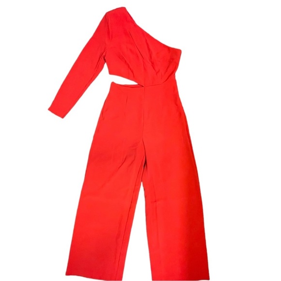 One Shoulder CutOut Jumpsuit - Sergio Hudson × Target NWOT XS Red - Picture 9 of 9